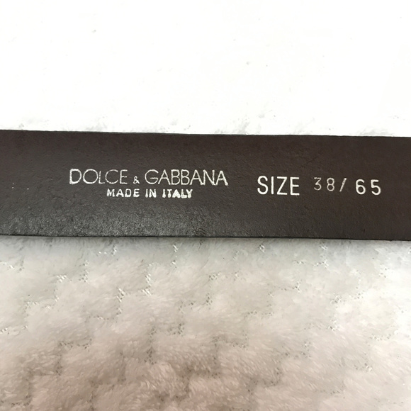 NEW Authentic Dolce &Cabbana leather vintage belt main image 6